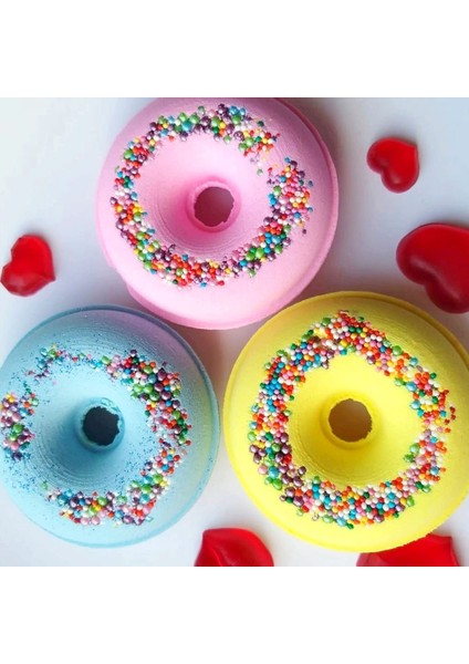 3 Adet Donut Banyo Topu - Banyo Bombası - Nem Topu