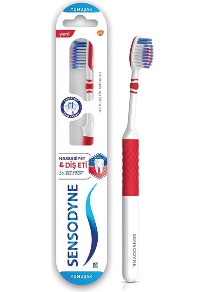 Yumuşak Kıllı Manuel Diş Fırçası Hassas Diş ve Diş Eti Bakımı Ergonomik Saplı 1 Adet fiyatları