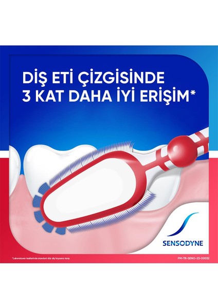 Yumuşak Kıllı Manuel Diş Fırçası Hassas Diş ve Diş Eti Bakımı Ergonomik Saplı 1 Adet fırsatları