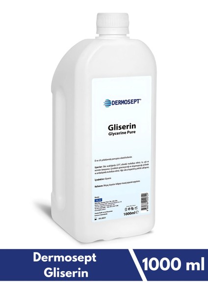 Gliserin Serumu 1000 ml - Unisex, El ve Cilt İçin Nemlendirici, Yumuşatıcı ve Dezenfekte Edici