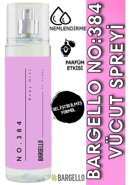 No:384 Ferah Çiçekli Kadın Vücut Spreyi 210 ml - Kalıcı Etki ve Cilt pH Dengesini Sağlayan Parfüm fiyatları