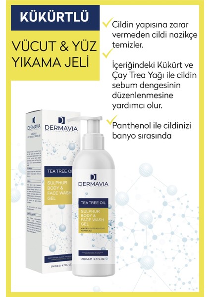 Kükürtlü Yüz ve Vücut Yıkama Jeli 200 ml Unisex Arındırıcı Sebum Dengeleyici Anti Bakteriyel fırsatları