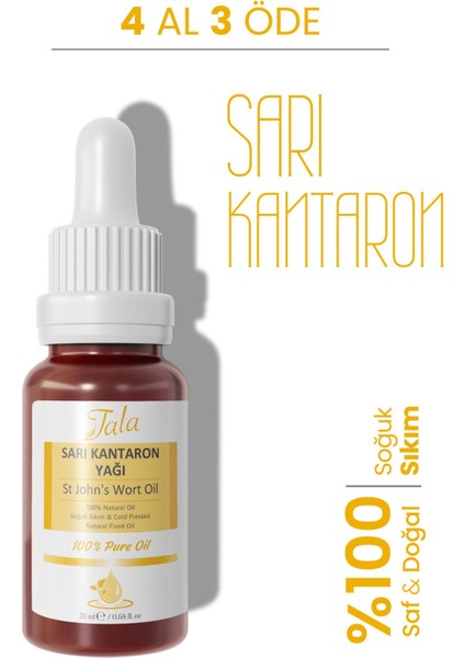%100 Saf ve Doğal Soğuk Sıkım Sarı Kantaron Yağı - Leke Karşıtı Etkisiyle, 20 ml, Unisex fiyatları