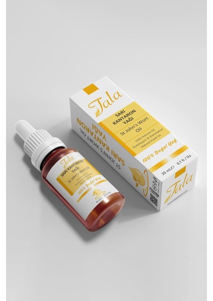 %100 Saf ve Doğal Soğuk Sıkım Sarı Kantaron Yağı - Leke Karşıtı Etkisiyle, 20 ml, Unisex