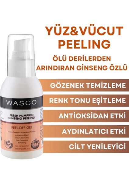 Yüz ve Vücut Peelingi - Ginseng Özlü, Arındırıcı ve Yenileyici, Tüm Cilt Tiplerine Uygun Aydınlatıcı Etkili