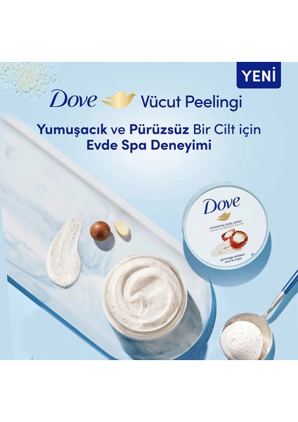 Vücut Peelingi - Macadamia Fındığı ve Pirinç Sütü ile Özellikle Arındırıcı, Nemlendirici ve Besleyici Etki, 225 ml, Unisex
