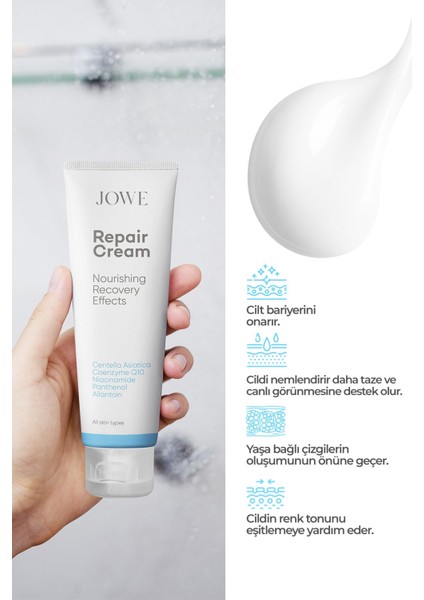 Onarıcı Cilt Bakım Kremi - Yoğun Nemlendirme ve Cilt Bariyerini Güçlendirme, 40 ml, Unisex modelleri