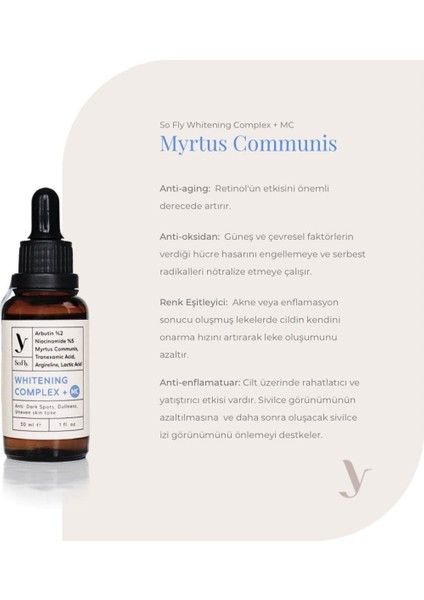 Leke Karşıtı Aydınlatıcı Anti-Aging Serum 30 ml Vegan Arbutin ve Niacinamide İçerikli Unisex fırsatları