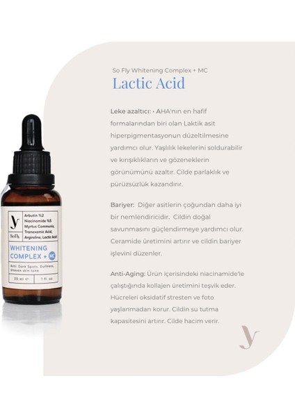 Leke Karşıtı Aydınlatıcı Anti-Aging Serum 30 ml Vegan Arbutin ve Niacinamide İçerikli Unisex