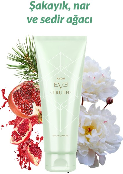 Eve Truth Kadın Vücut Losyonu - 150 ml, Tüm Cilt Tipleri İçin Narin Şakayık, Taze Nar ve Sedir Ağacı Aromasıyla fiyatları
