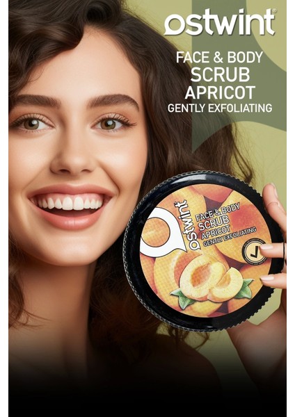 Kayısı Özlü Yüz ve Vücut Peeling Jeli 300 ml Unisex Doğal Tanecikli Arındırıcı fırsatları