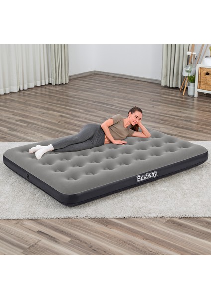 Ultra Queen 2 Kişilik Şişme Yatak + Elektrikli Pompa 191x137x22cm 671GZ BW144