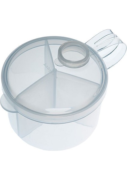 Beyaz Toz Mama Kabı 3 Bölmeli Seyahat Tipi Sterilize Edilebilir Mikrodalga Uyumlu 3 Porsiyon