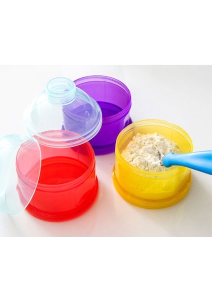 3 Bölmeli Ergonomik Toz Mama Kabı BPA ve Fitalat İçermeyen 0+ Ay Bebek Kullanımına Uygun fırsatları