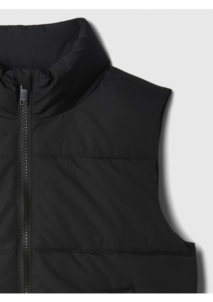 Kız Çocuk Siyah Puffer Şişme Yelek fiyatları