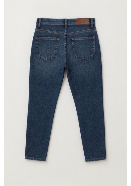 Kadın Likralı Skinny Fit Dar Paça Mavi Jean Pantolon fiyatları