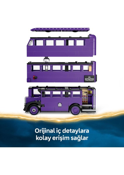 ® Harry Potter™ Hızır Otobüs Macerası 76446 - 8 Yaş & Üzeri Çocuklar için Yaratıcı Oyuncak Yapım Seti (499 Parça)