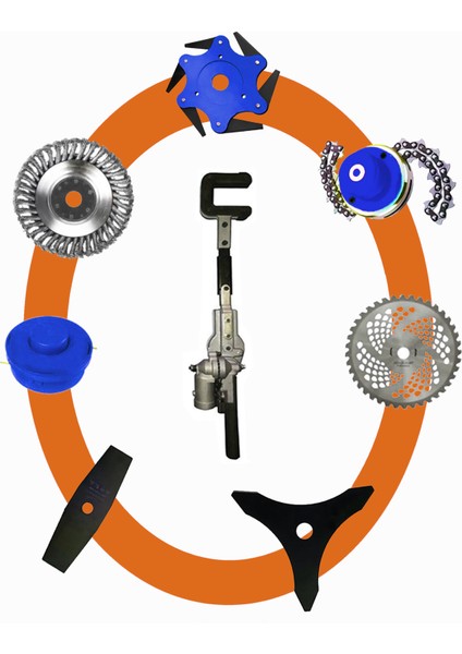 Eısenn Ergo 9000 Sırt Tipi Benzinli Motorlu Tırpan + Zeytin Badem Hasat Makinası 9 Parça Özel Set fırsatları