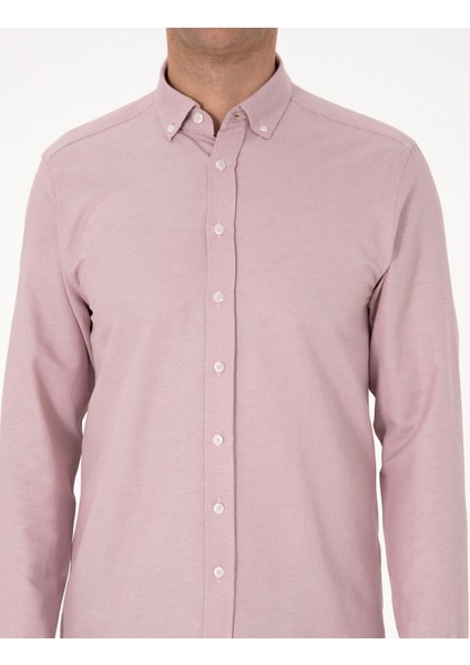 Erkek Gül Kurusu Regular Fit Uzun Kollu Gömlek 50311487-VR026