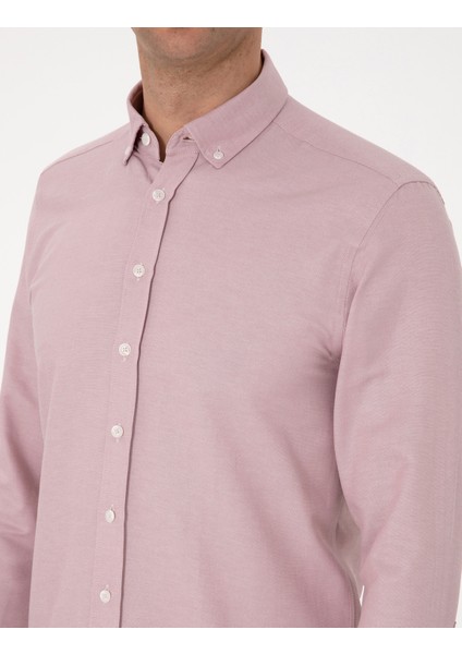 Erkek Gül Kurusu Regular Fit Uzun Kollu Gömlek 50311487-VR026