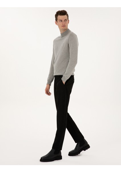 Erkek Siyah Slim Fit Kanvas Pantolon 50310903-VR046 modelleri