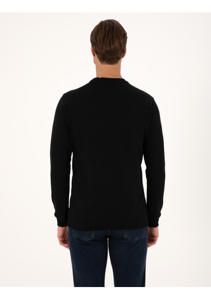 Erkek Siyah Regular Fit Sweatshirt 50317750-VR046 indirimleri