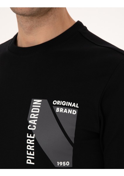 Erkek Siyah Regular Fit Sweatshirt 50317750-VR046