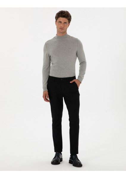 Erkek Lacivert Slim Fit Kanvas Pantolon 50310903-VR033 modelleri