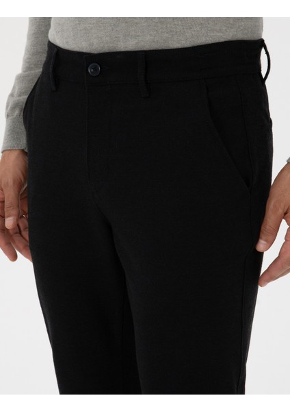 Erkek Lacivert Slim Fit Kanvas Pantolon 50310903-VR033 indirimleri