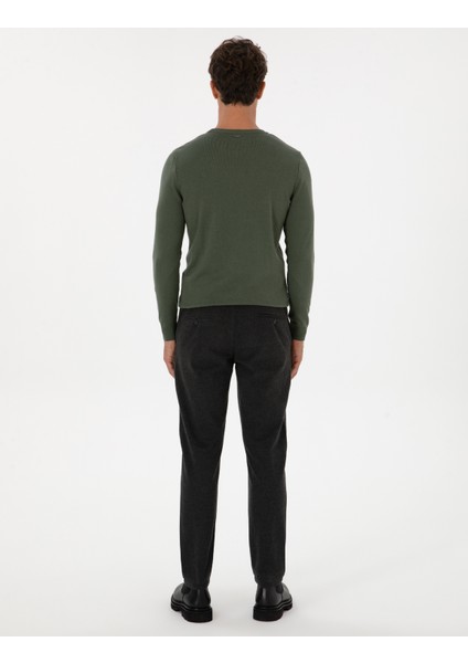 Erkek Antrasit Ex. Slim Fit Kumaş Pantolon 50311574-VR006 fırsatları