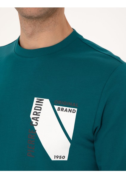 Erkek Zümrüt Regular Fit Sweatshirt 50317750-VR055