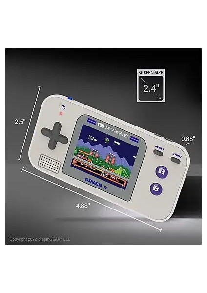 Gamer V Retro Konsol 220 Oyun Gri- Mor CON. MARC- 3920 fiyatları