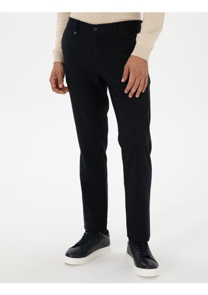 Erkek Lacivert Slim Fit Kumaş Pantolon 50317628-VR033 fiyatları