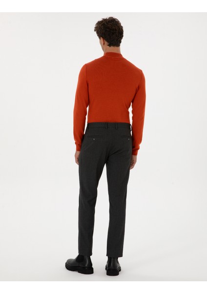 Erkek Antrasit Slim Fit Kumaş Pantolon 50317628-VR006 fırsatları