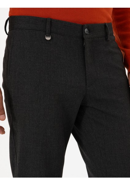 Erkek Antrasit Slim Fit Kumaş Pantolon 50317628-VR006 indirimleri