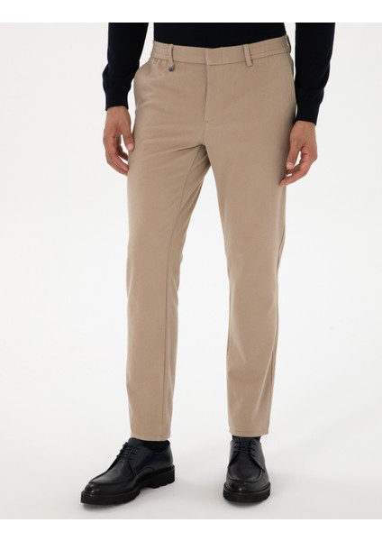 Erkek Bej Ex. Slim Fit Kumaş Pantolon 50311574-VR011 fiyatları