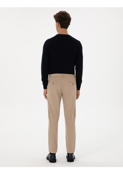 Erkek Bej Ex. Slim Fit Kumaş Pantolon 50311574-VR011 fırsatları