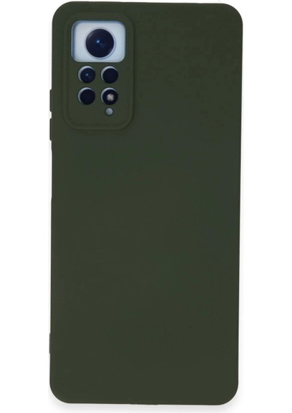 Newface Xiaomi Redmi Note 12 Pro 4g Kılıf Nano Içi Kadife Silikon - Koyu Yeşil