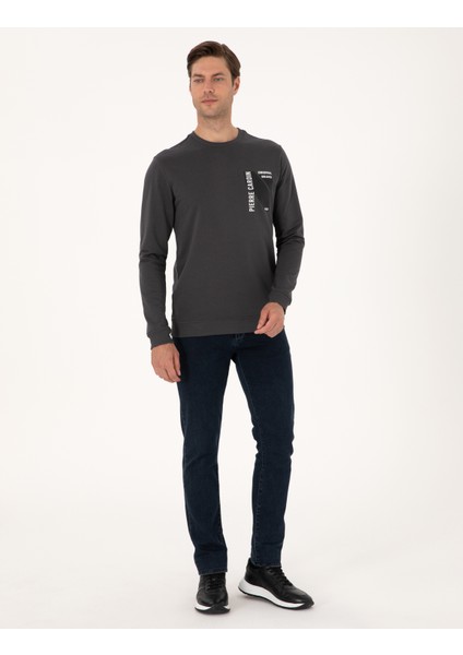 Erkek Antrasit Regular Fit Sweatshirt 50317750-VR006 fırsatları