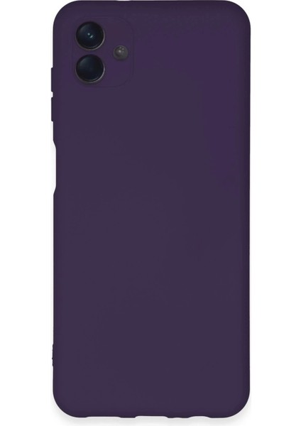 Newface Samsung Galaxy A04E Kılıf Nano Içi Kadife Silikon - Mor