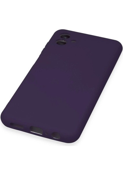 Newface Samsung Galaxy A04E Kılıf Nano Içi Kadife Silikon - Mor indirimleri