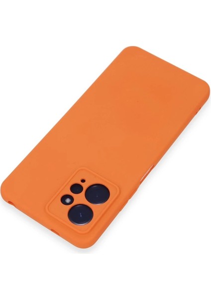 Newface Xiaomi Redmi Note 12 4g Kılıf Nano Içi Kadife Silikon - Turuncu modelleri