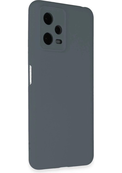 Newface Xiaomi Redmi Note 12 Pro 5g Kılıf Nano Içi Kadife Silikon - Gri