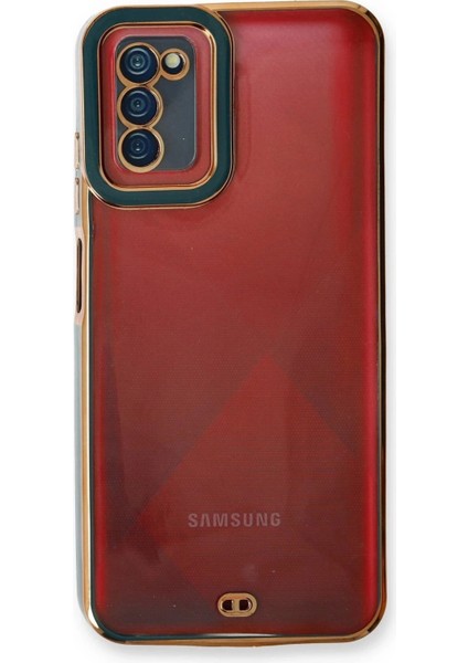 Newface Samsung Galaxy A03S Kılıf Liva Lens Silikon - Yeşil fiyatları