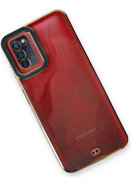 Newface Samsung Galaxy A03S Kılıf Liva Lens Silikon - Yeşil modelleri