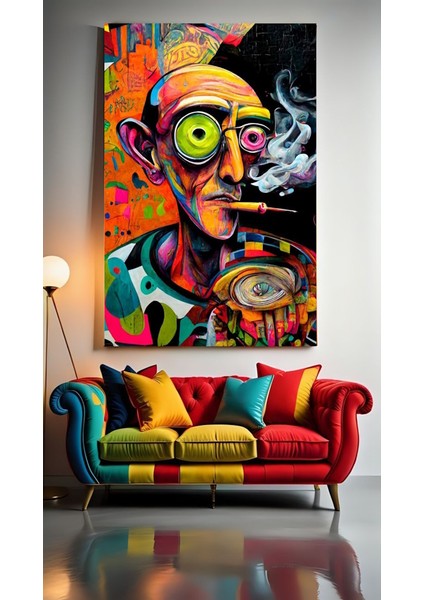 Soyutsal Modern Sanat Portre Ev Duvar Salon Güzellik Salonu Ofis Dükkan Dekarasyon Kanvas Tablo