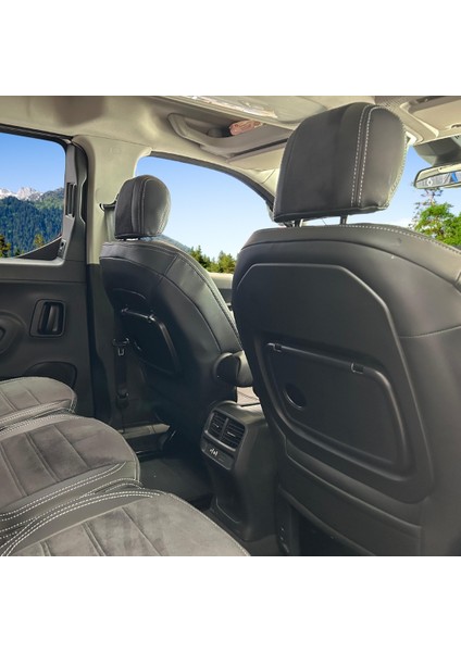 Citroen Berlingo Araca Özel Oto Koltuk Kılıfı - Tay Tüyü ve Deri fiyatları