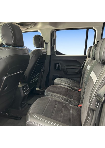 Citroen Berlingo Araca Özel Oto Koltuk Kılıfı - Tay Tüyü ve Deri modelleri