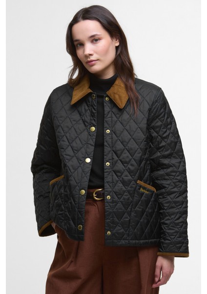 Icons Cropped Liddesdale Kapitone Ceket BK91 Black/classic