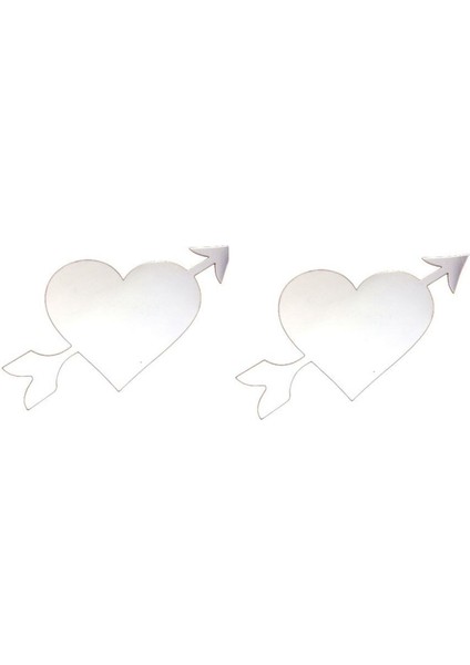 2 Adet Defter Sticker,laptop Sticker Aynalı Kalp Şekilli 20X11X0,6CM fiyatları